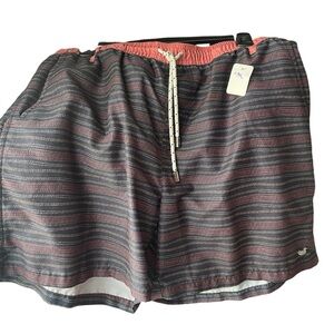 Southern Marsh Striped Swim Trunks Sz medium